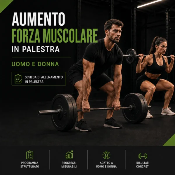 aumento-forza-muscolare-palestra-uomo-donna Scheda aumento forza muscolare in palestra per uomo e donna